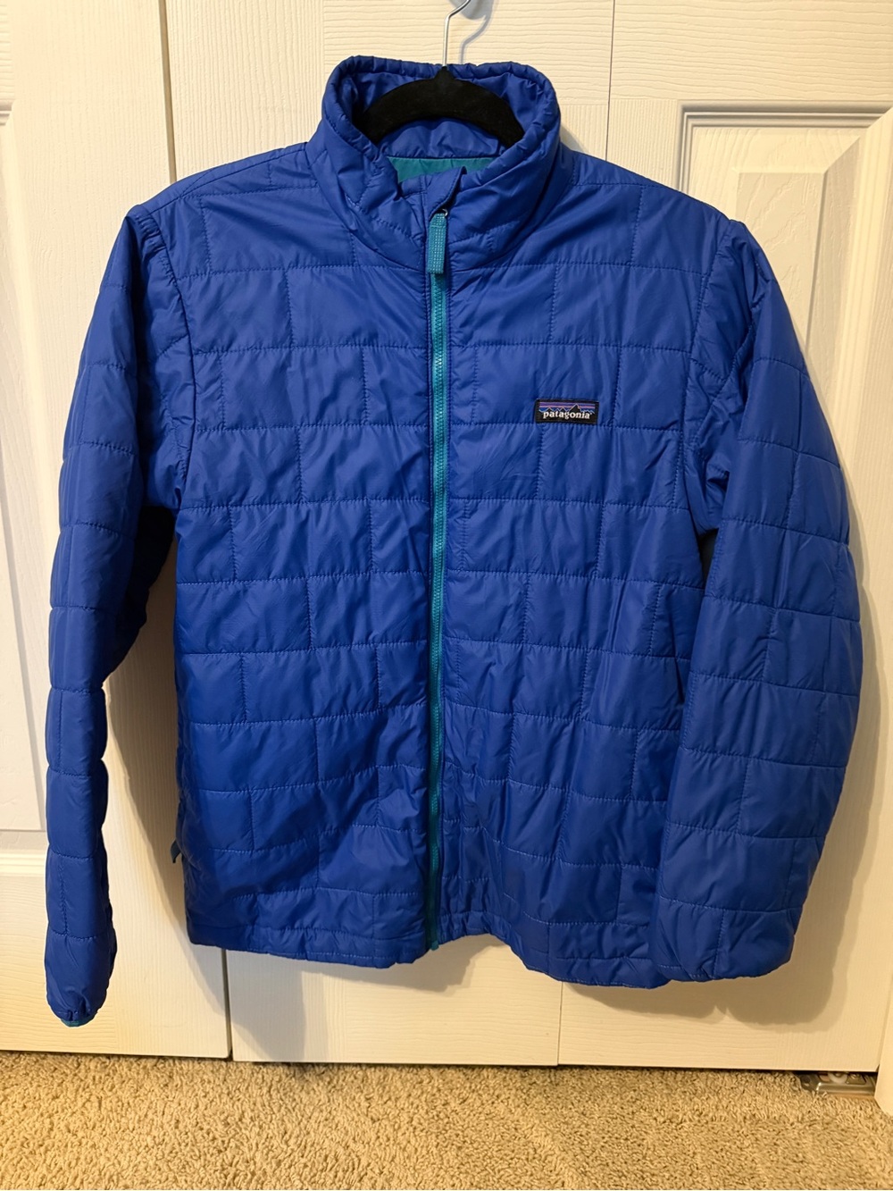 Patagonia Kids Royal Blue Quilted Puffer Jacket